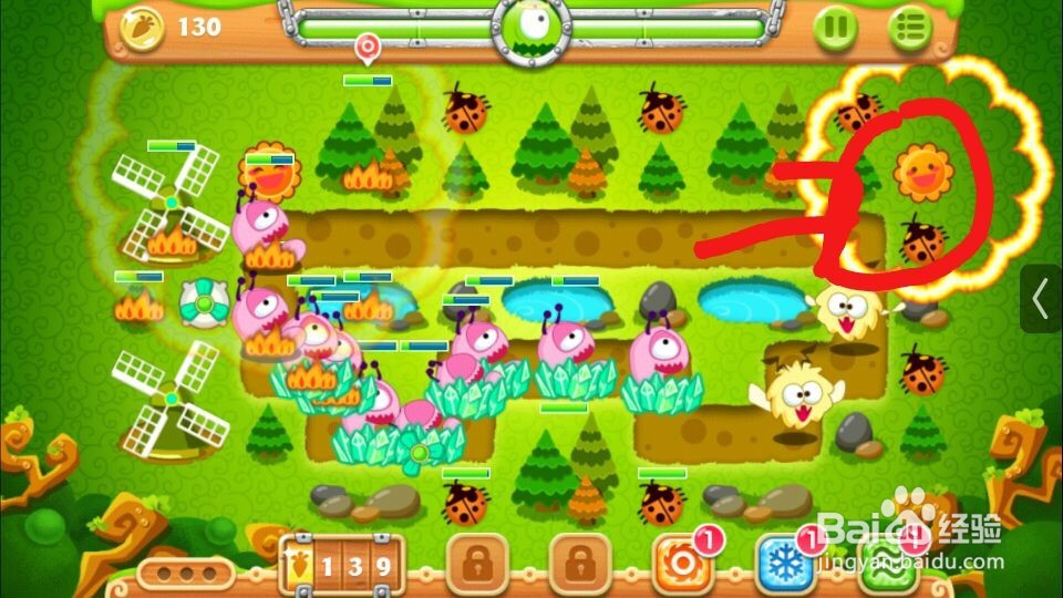 保卫萝卜2地下庄园第18关,D18(153)攻略,金萝卜