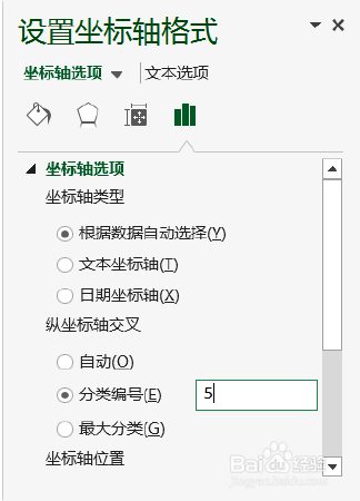 excel如何改变坐标轴的交叉位置及其再次使用