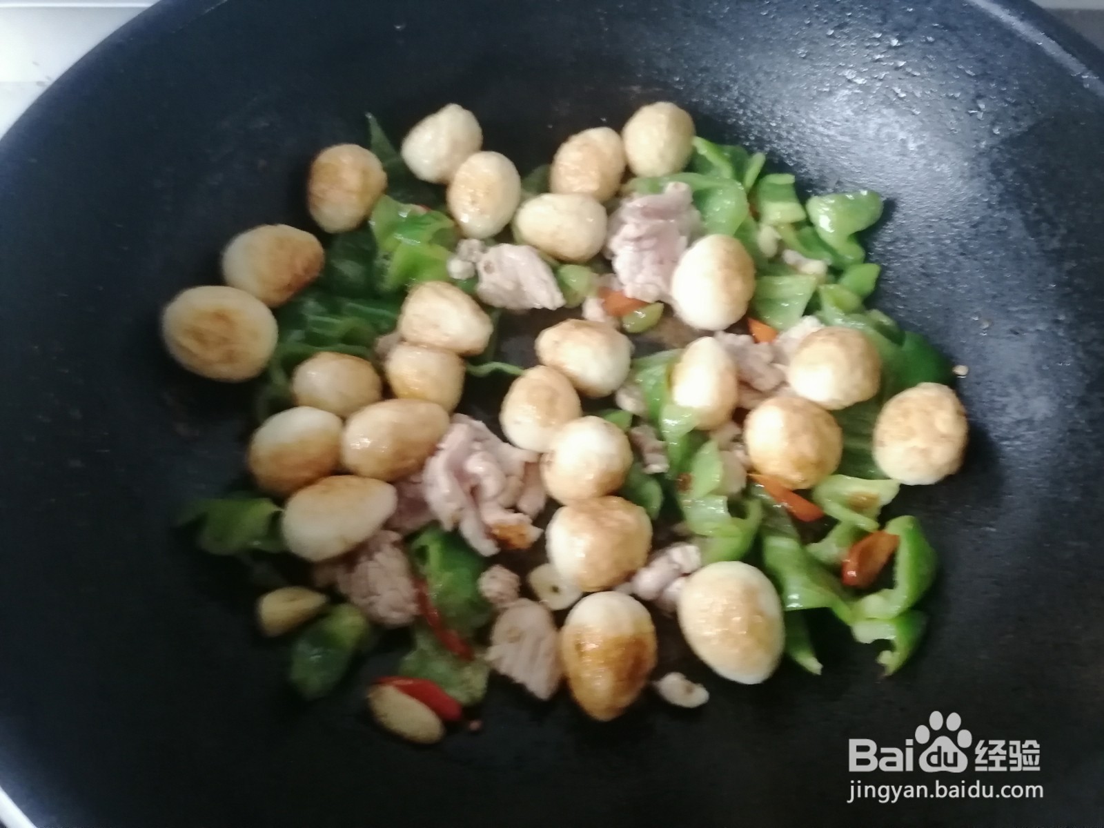 简单家常菜-虎皮鹌鹑蛋烧肉