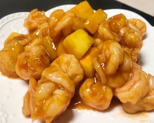 菠萝炒虾仁儿