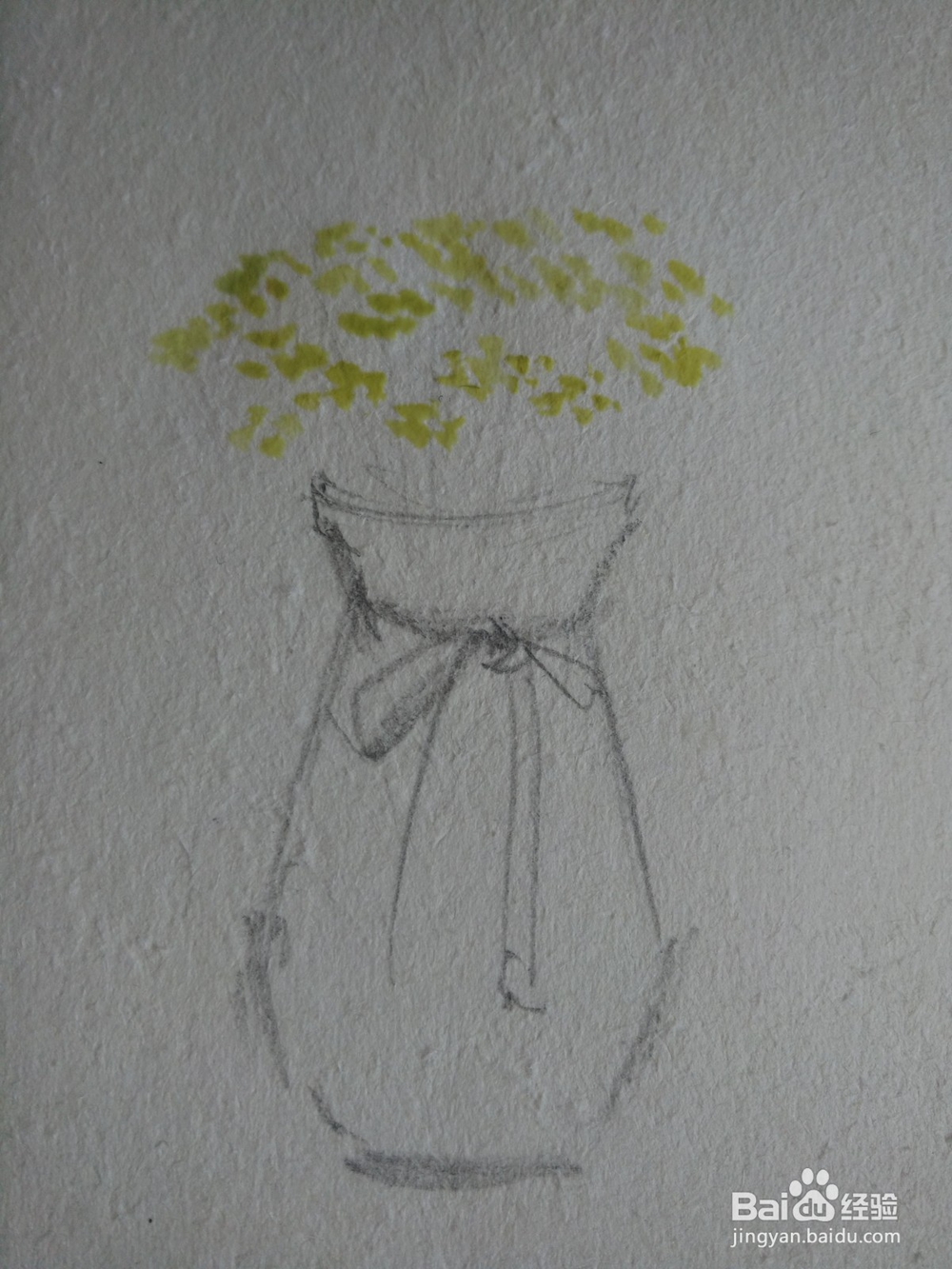 怎么画花瓶水彩绘画过程