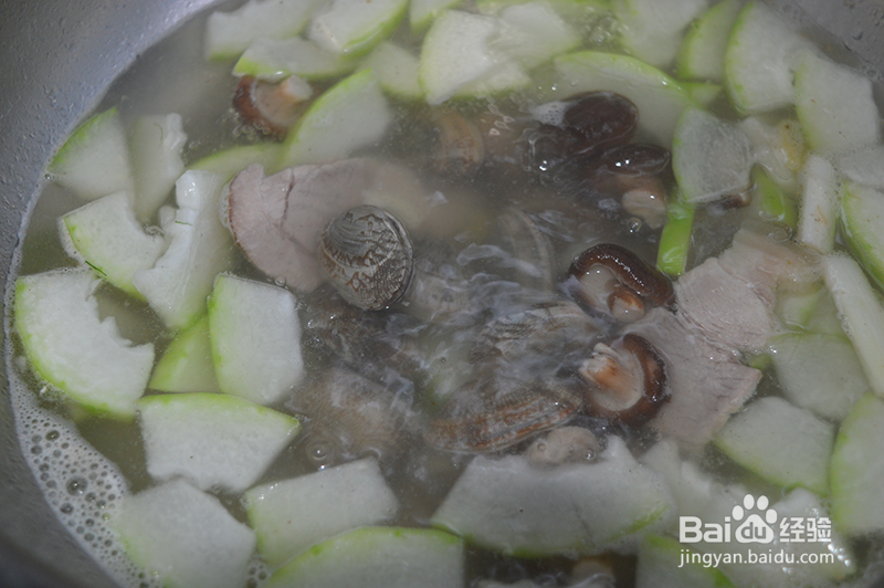 冬瓜蛤子香菇汤的作法