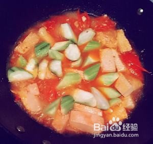 番茄冻豆腐烧丝瓜