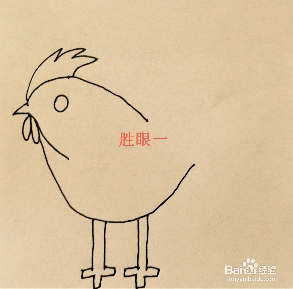 #过年#怎样画精神的大公鸡呢？