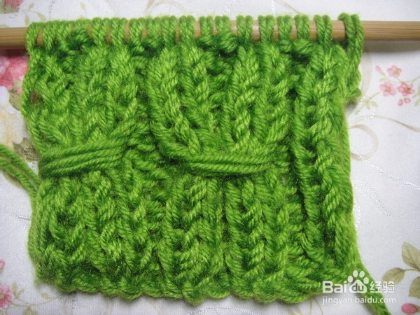 围巾的织法——玉米花详细图解