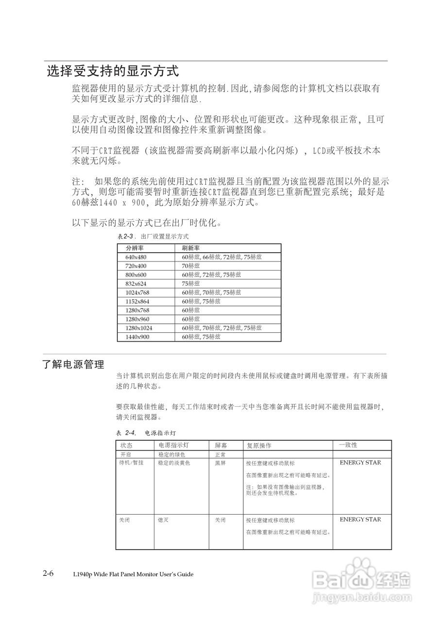 联想L1940pwD液晶显示器使用说明书:[2]