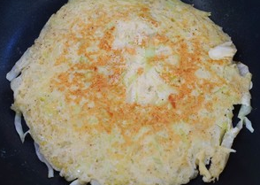 小清新早餐之卷心菜蛋饼