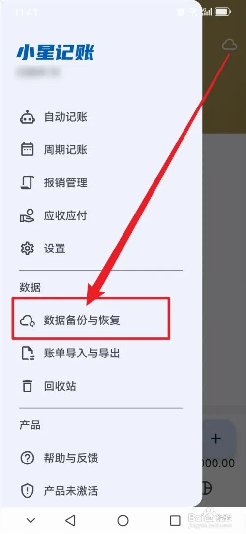 小星记账怎样开启自动备份功能