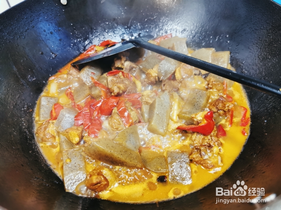 入口即化的魔芋烧鸭腿