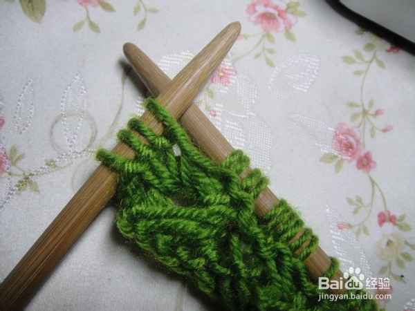 围巾织法——太阳花详细图解