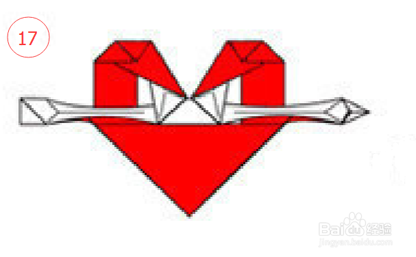 一箭穿心折纸方法
