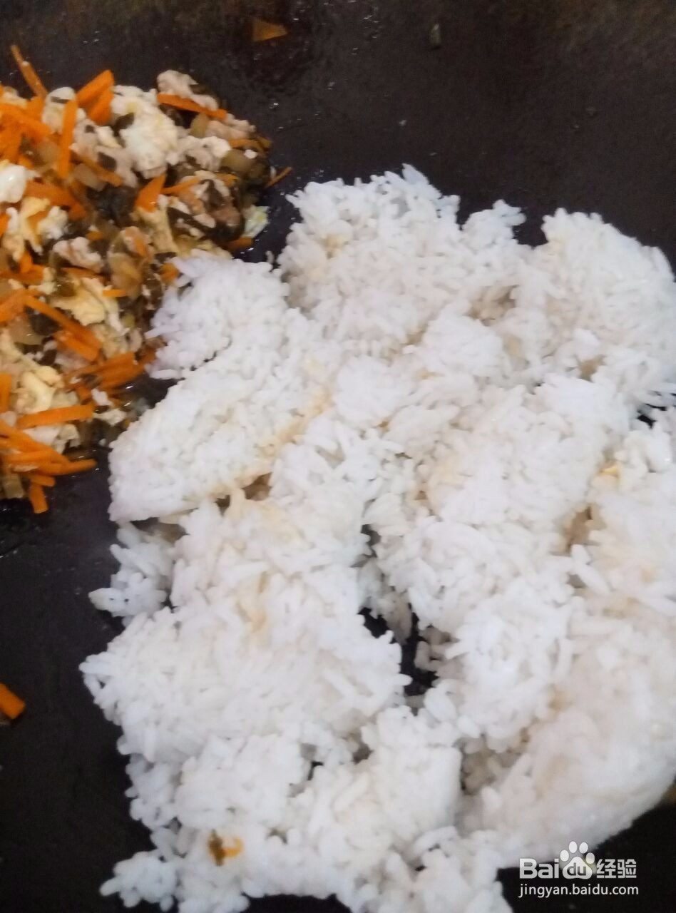 自制美味肉丝蛋炒饭