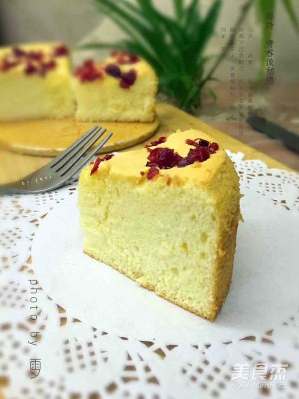 蔓越梅戚风蛋糕