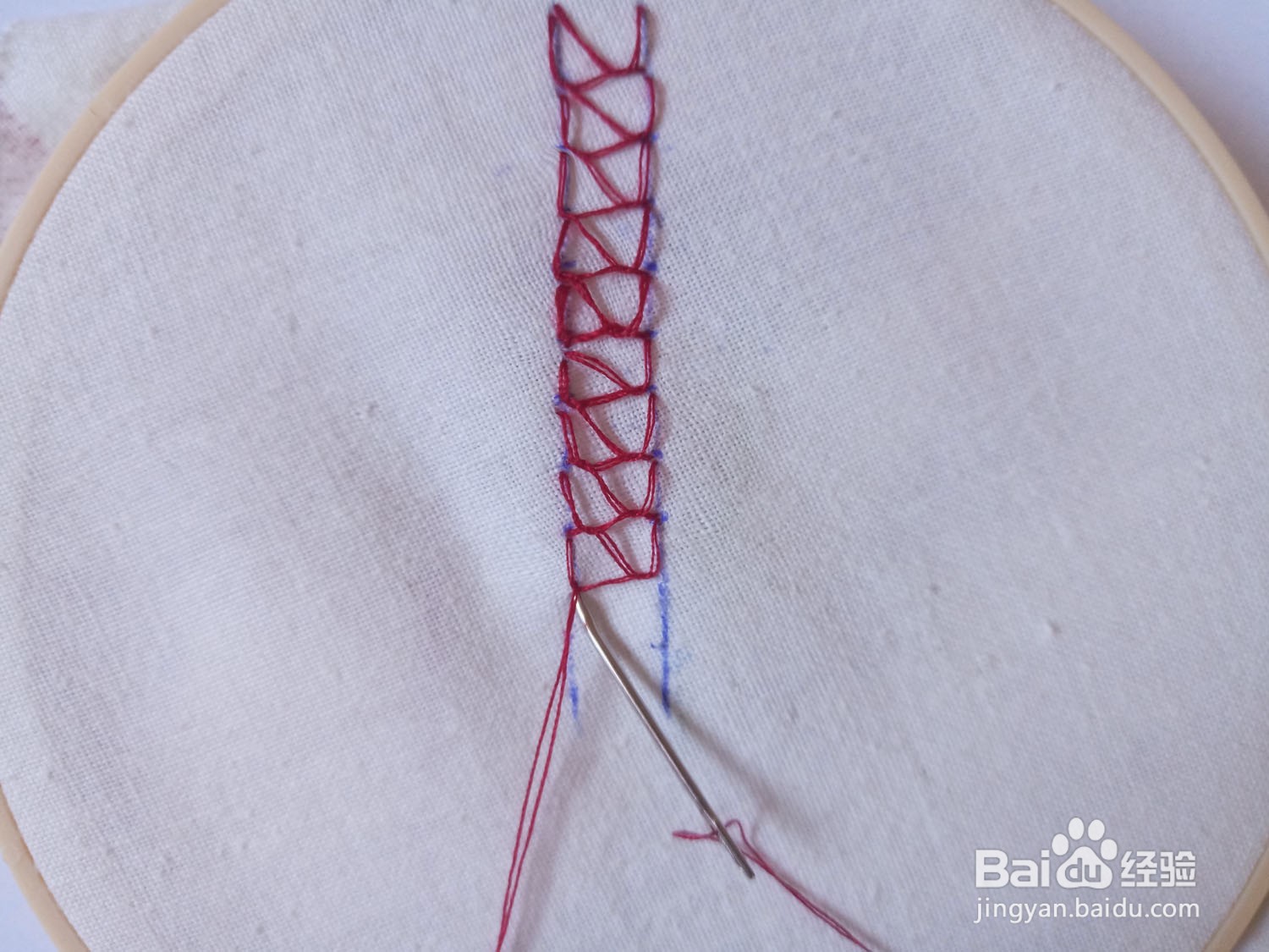怎样绣闭口羽毛绣
