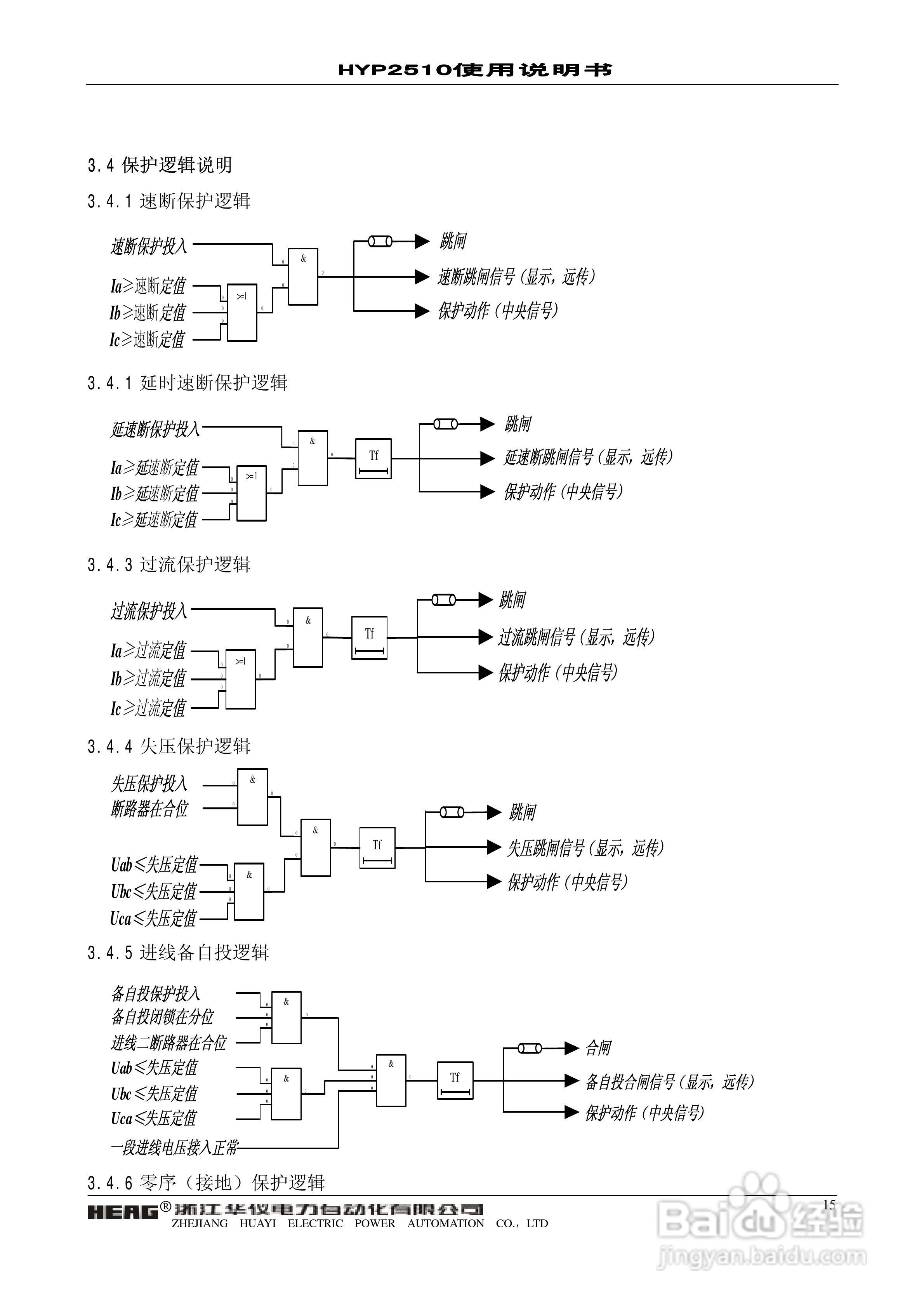 HYP2510 微机进线备自投保护监控装置使用说明书:[2]
