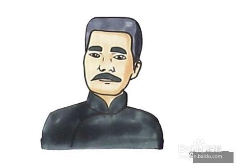 鲁迅先生头像怎么画