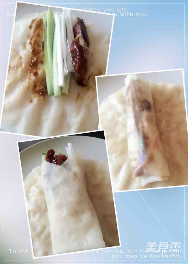 烤鸭腿卷饼的做法