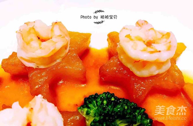 星冬瓜虾仁的做法