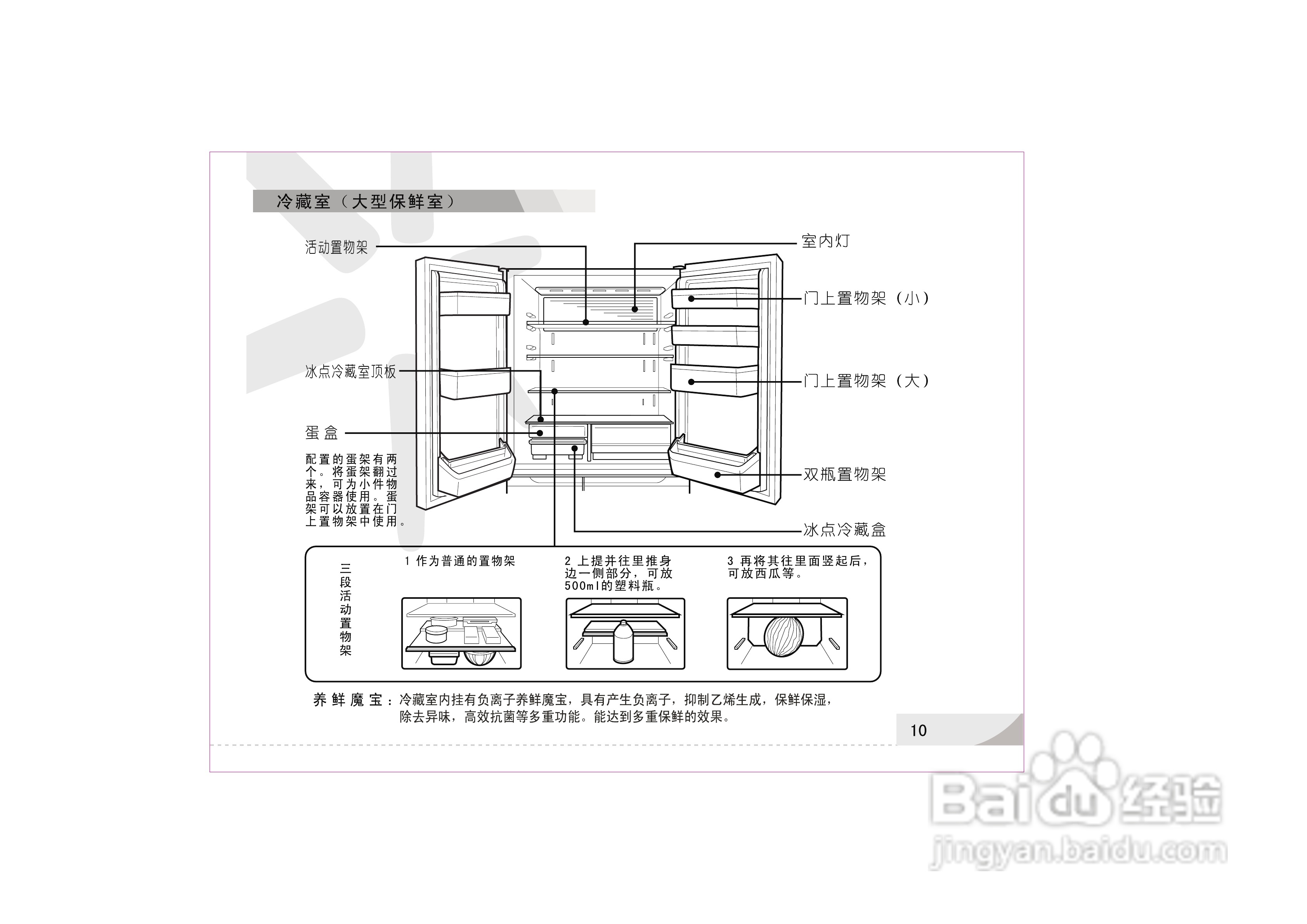 容声冰箱BCD-315WPM型使用说明书:[2]
