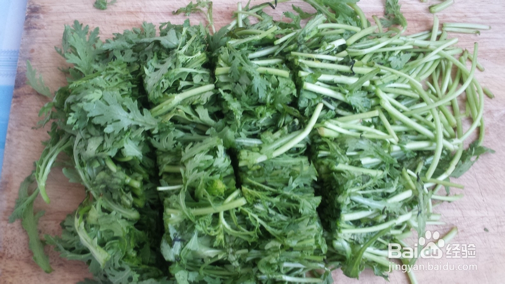 家常小菜：[9]青炒茼蒿