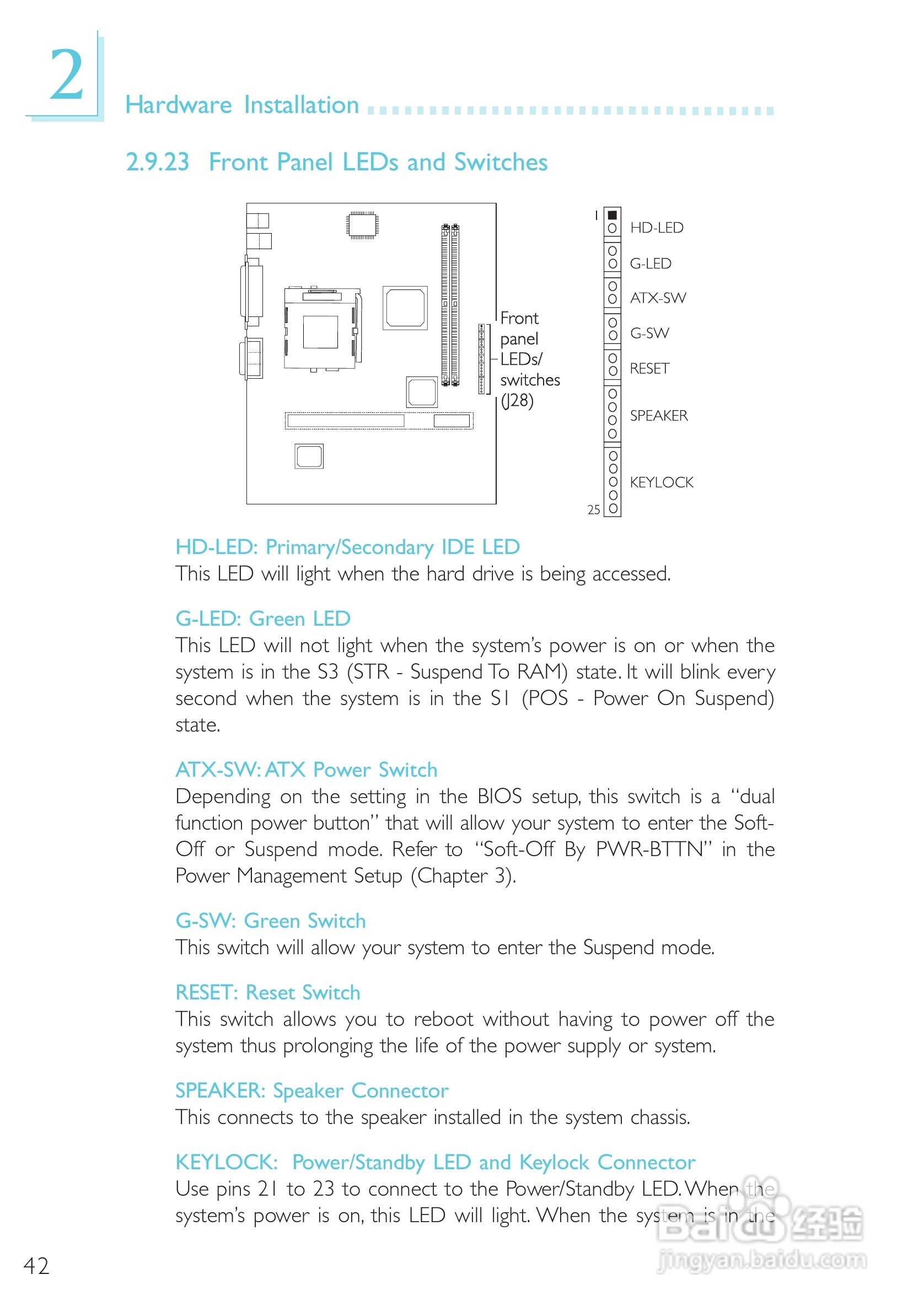 友通CW27-EA型主板说明书:[5]