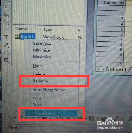 origin8.0工作薄如何重命名为中文