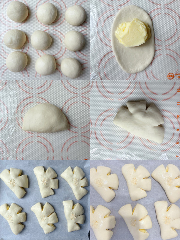 卡仕达夹馅面包