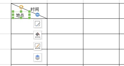 如何制作单斜线表头