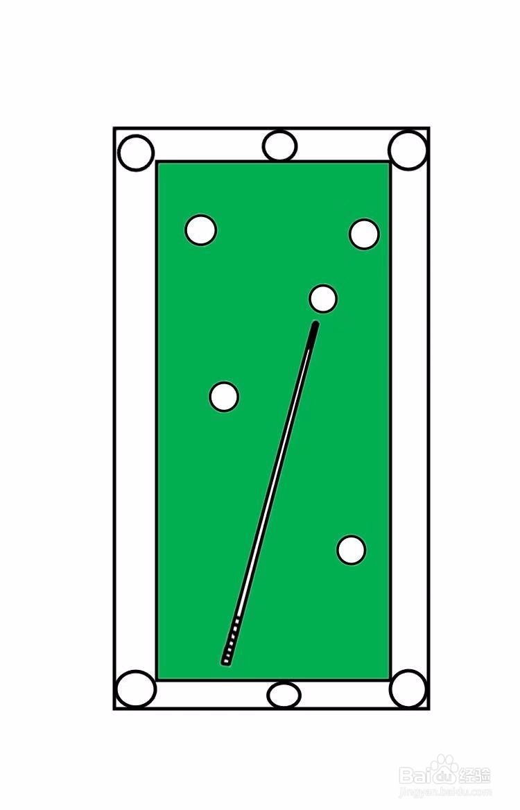 台球桌的简笔画教程