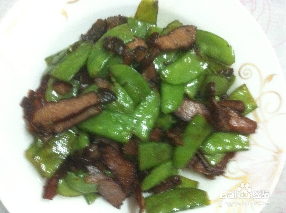 两个人的小日子：[19]腊肉炒荷兰豆