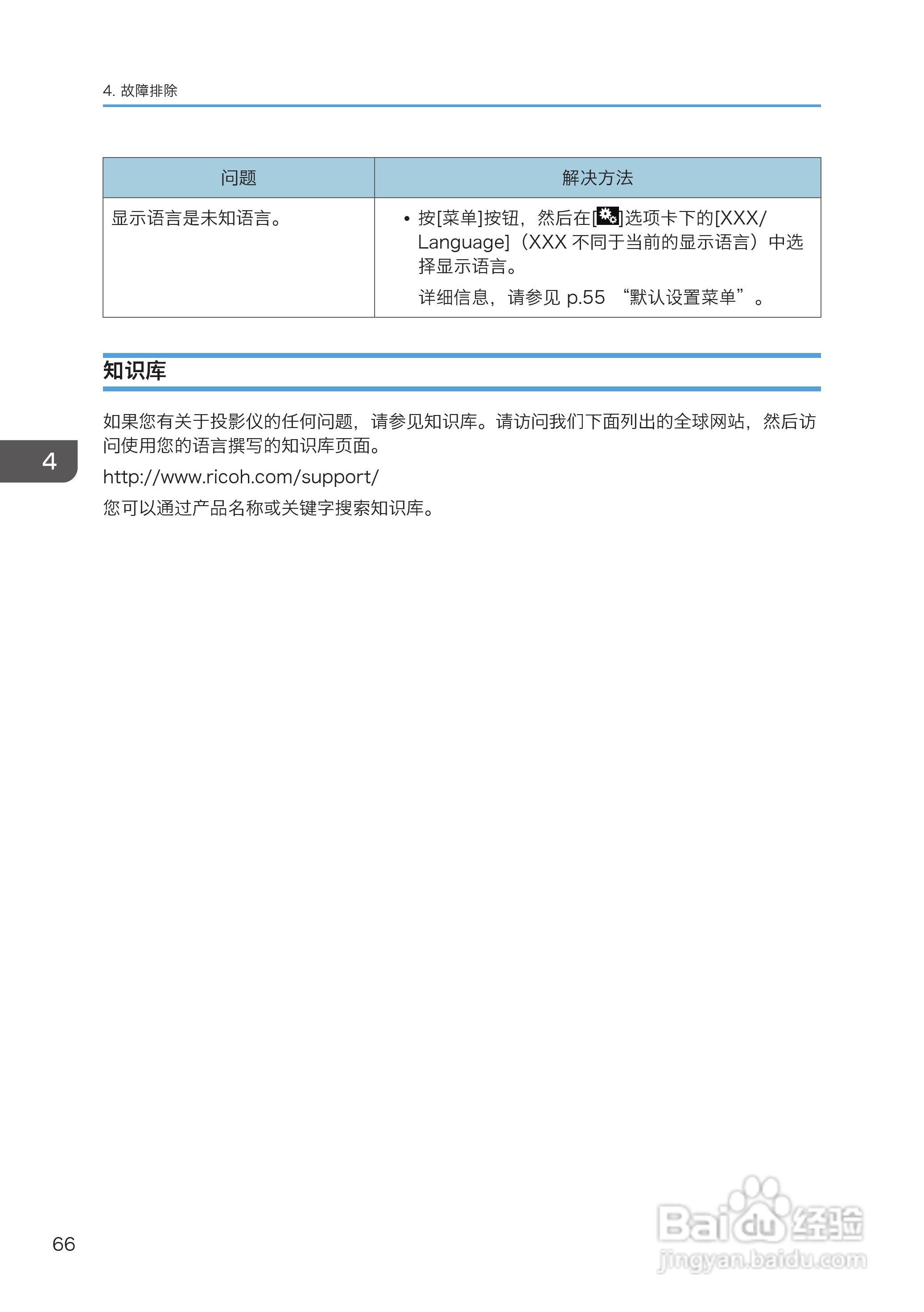 理光PJ WX4130投影机说明书:[7]
