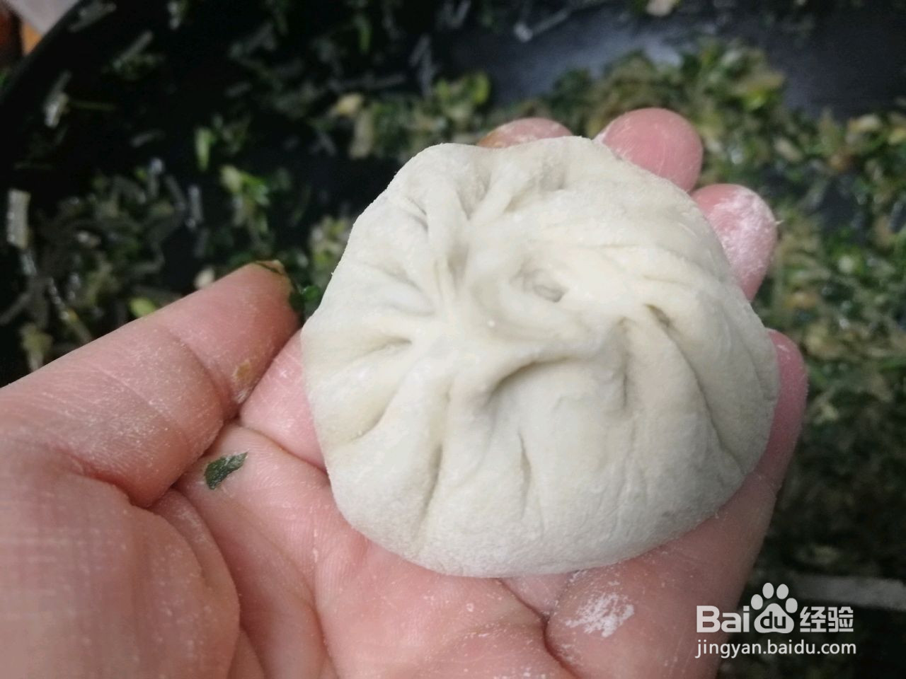荠菜包子的做法