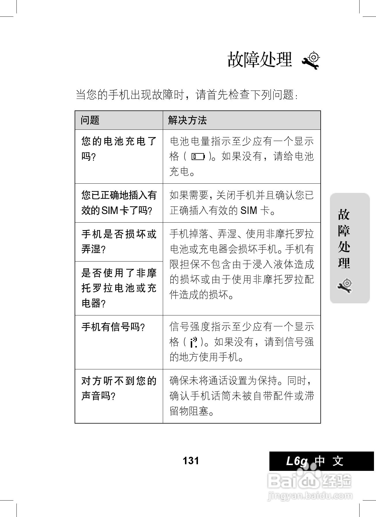 摩托罗拉L6G手机使用说明书:[14]