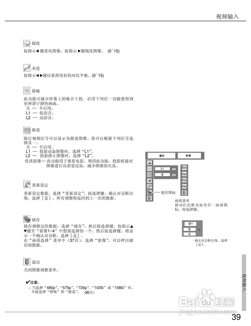 EIKI爱其 LC-XB23I投影机说明书:[4]