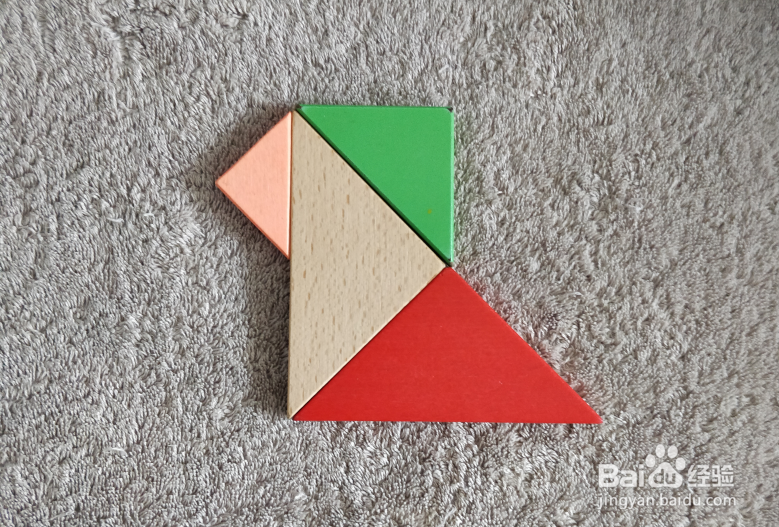 用七巧板怎样拼一只狮子狗?