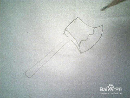 简笔画大斧子