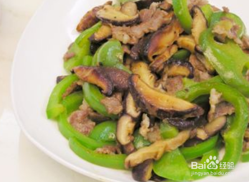 怎么做青椒香菇炒肉丝