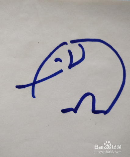 简笔画大象怎么画？