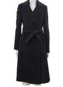 黑色呢子大衣搭配