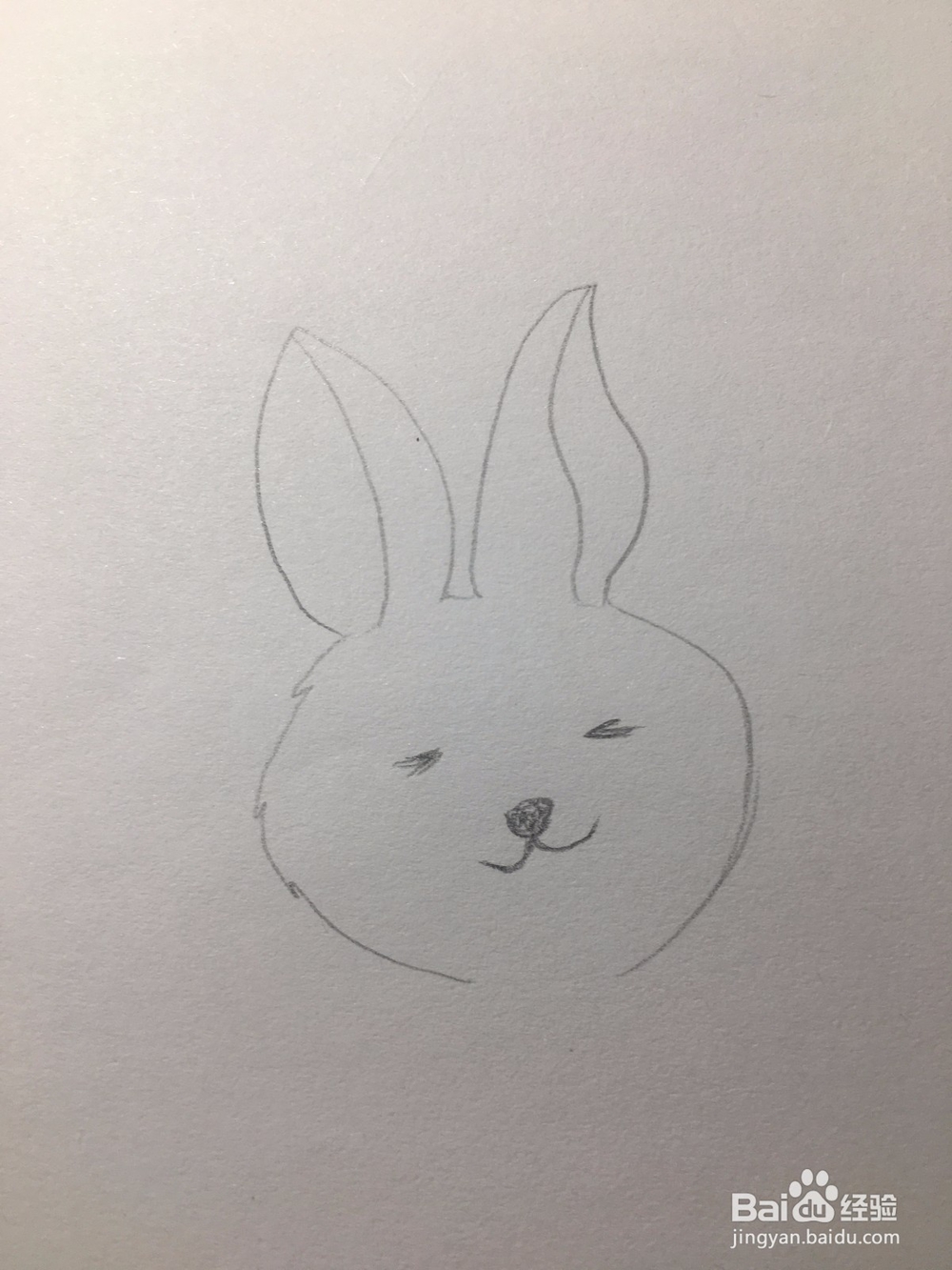 教你画一只手拿气球送信的兔子 兔子简笔画