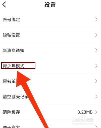 寞友怎么开启青少年模式