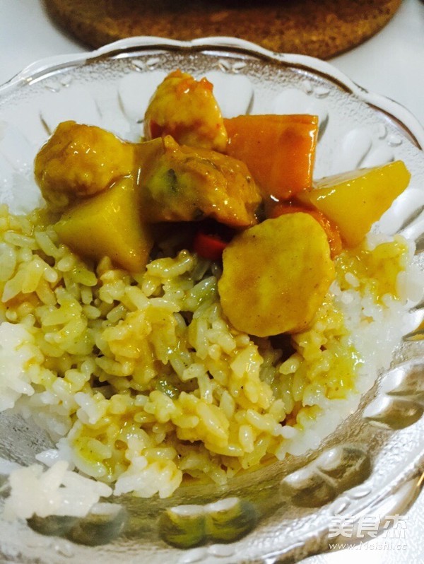 咖喱鱼丸的做法