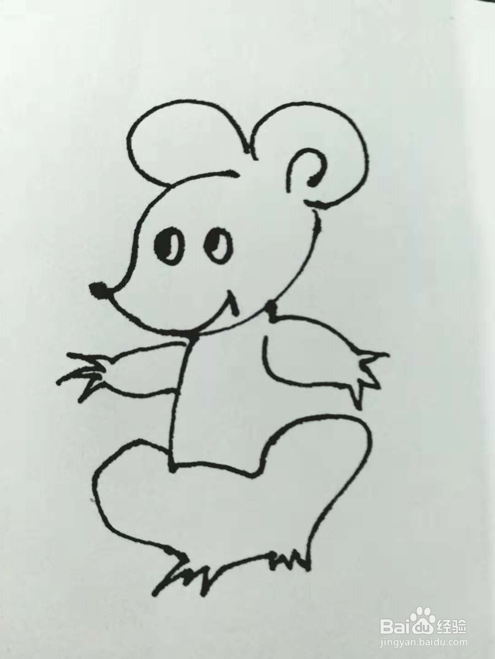 老鼠的简笔画法4