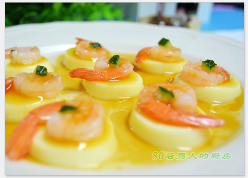 怎么自制日本豆腐蒸虾仁