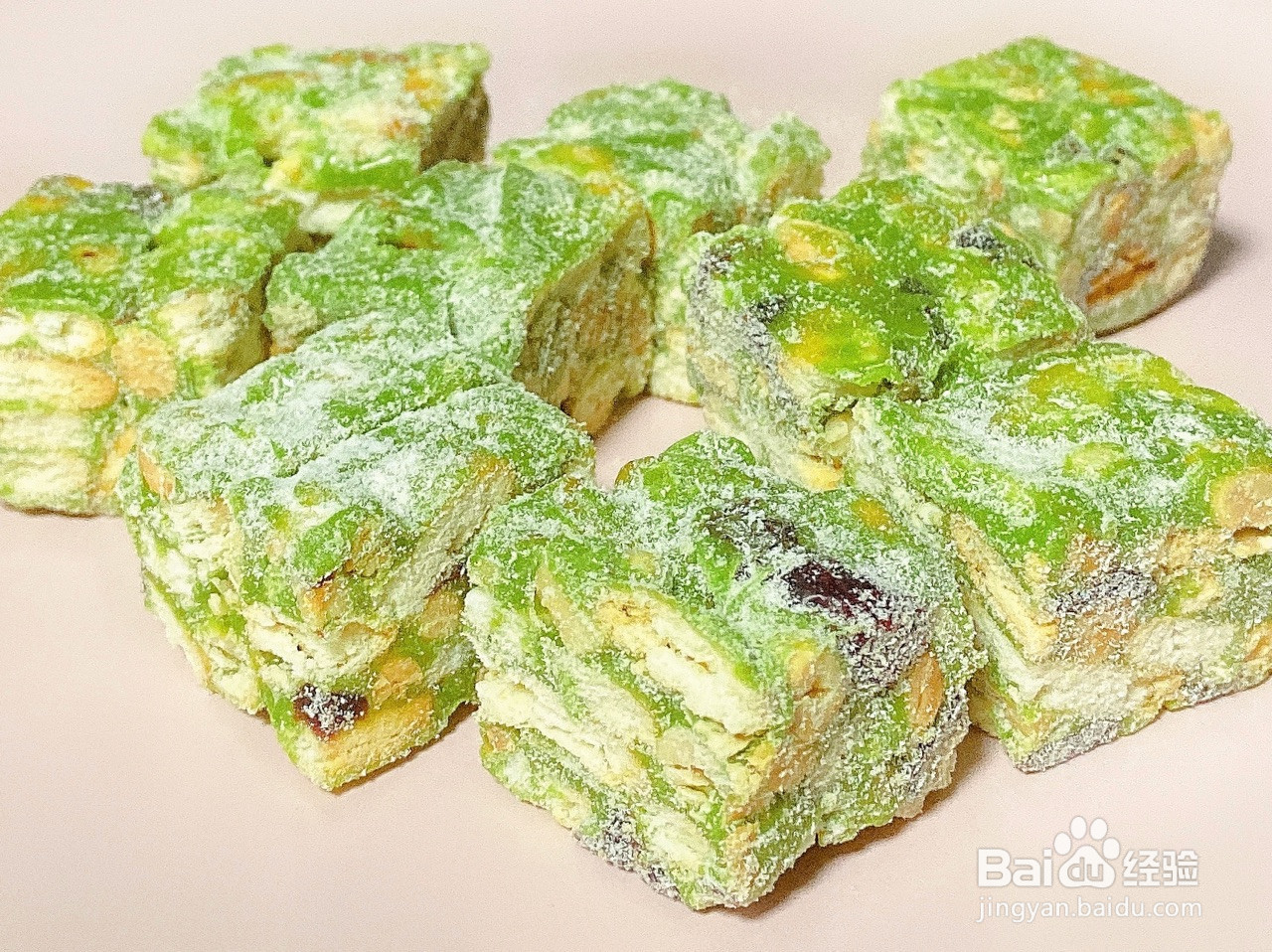 抹茶雪花酥的做法