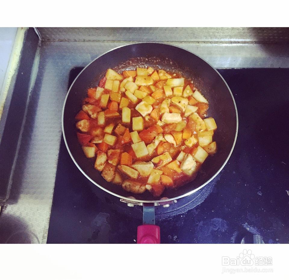 小白也可以做的番茄鸡肉浓情焗饭