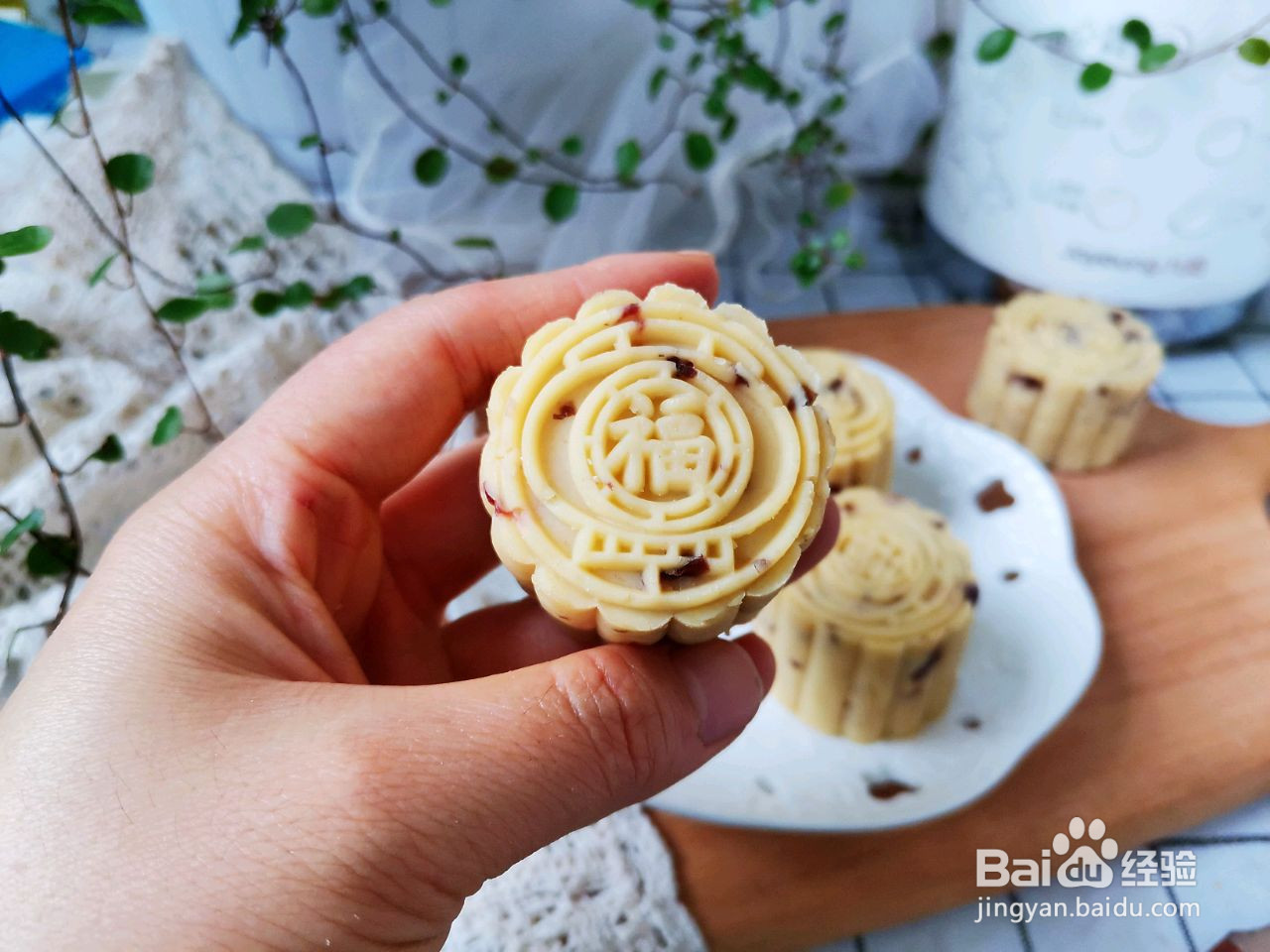 奶香蔓越莓绿豆糕的做法