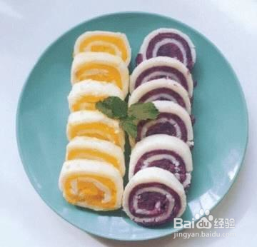 山药双薯卷原来可以做的这么漂亮，长见识了