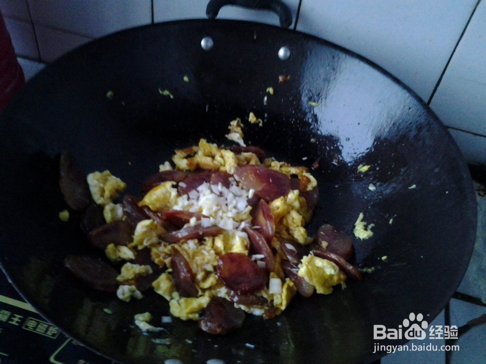 小炒-小腊肠炒鸡蛋