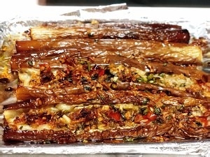 烤茄子的做法
